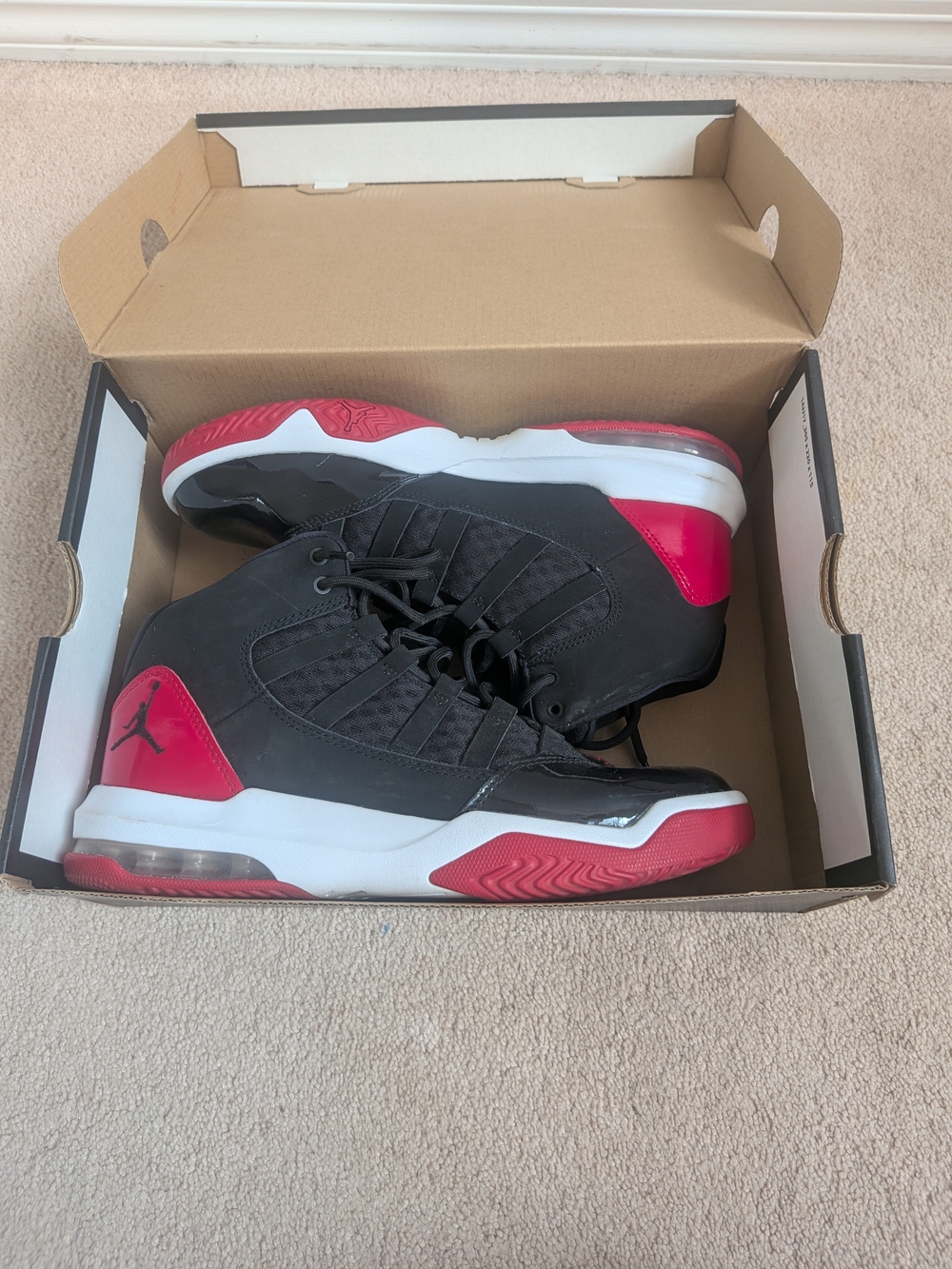 Kids Black and Red Basketball Sneakers - Jordan Style
